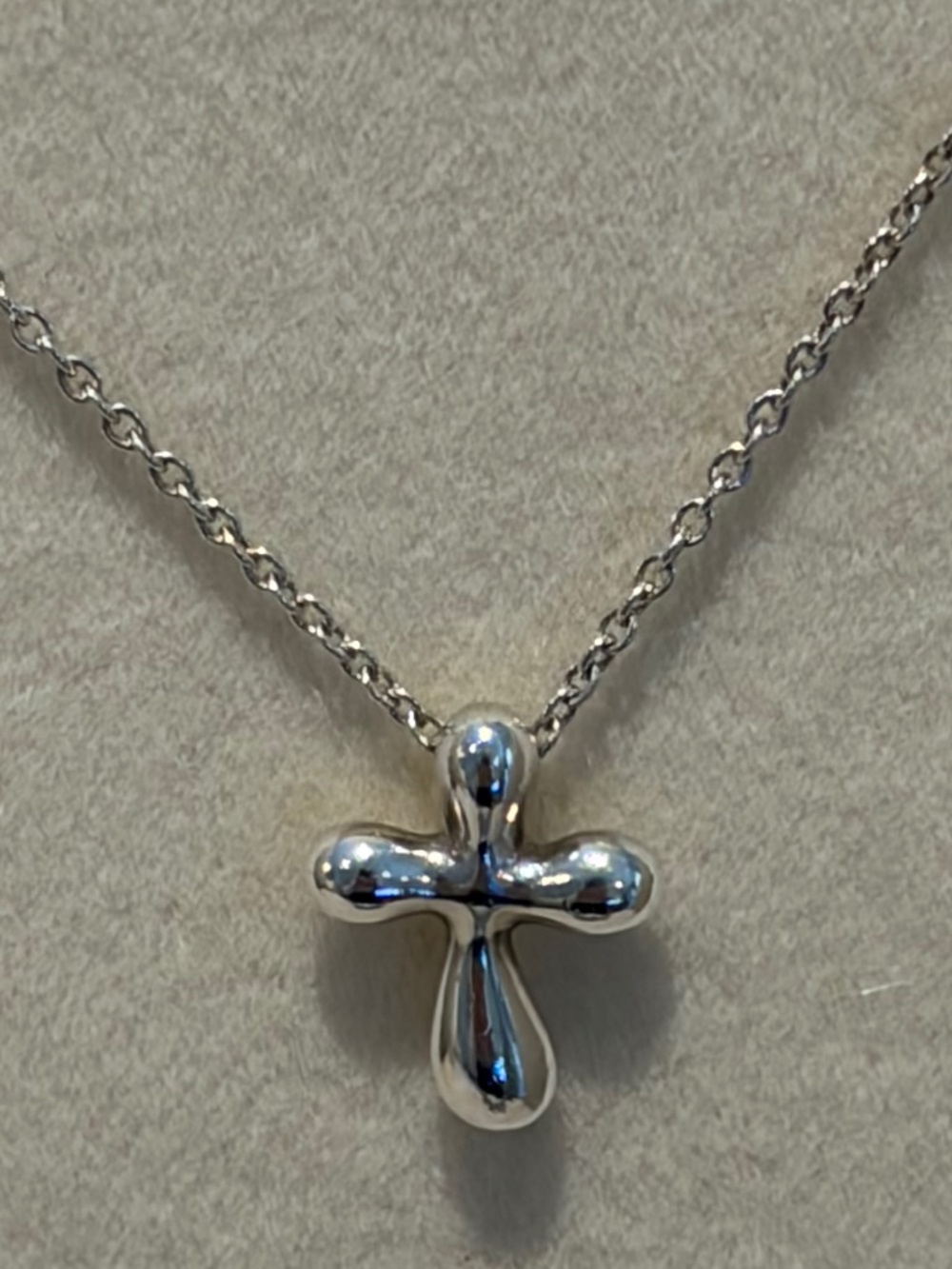 Vintage Tiffany & Co. Elsa Peretti Teardrop Cross - Picture 2 of 8